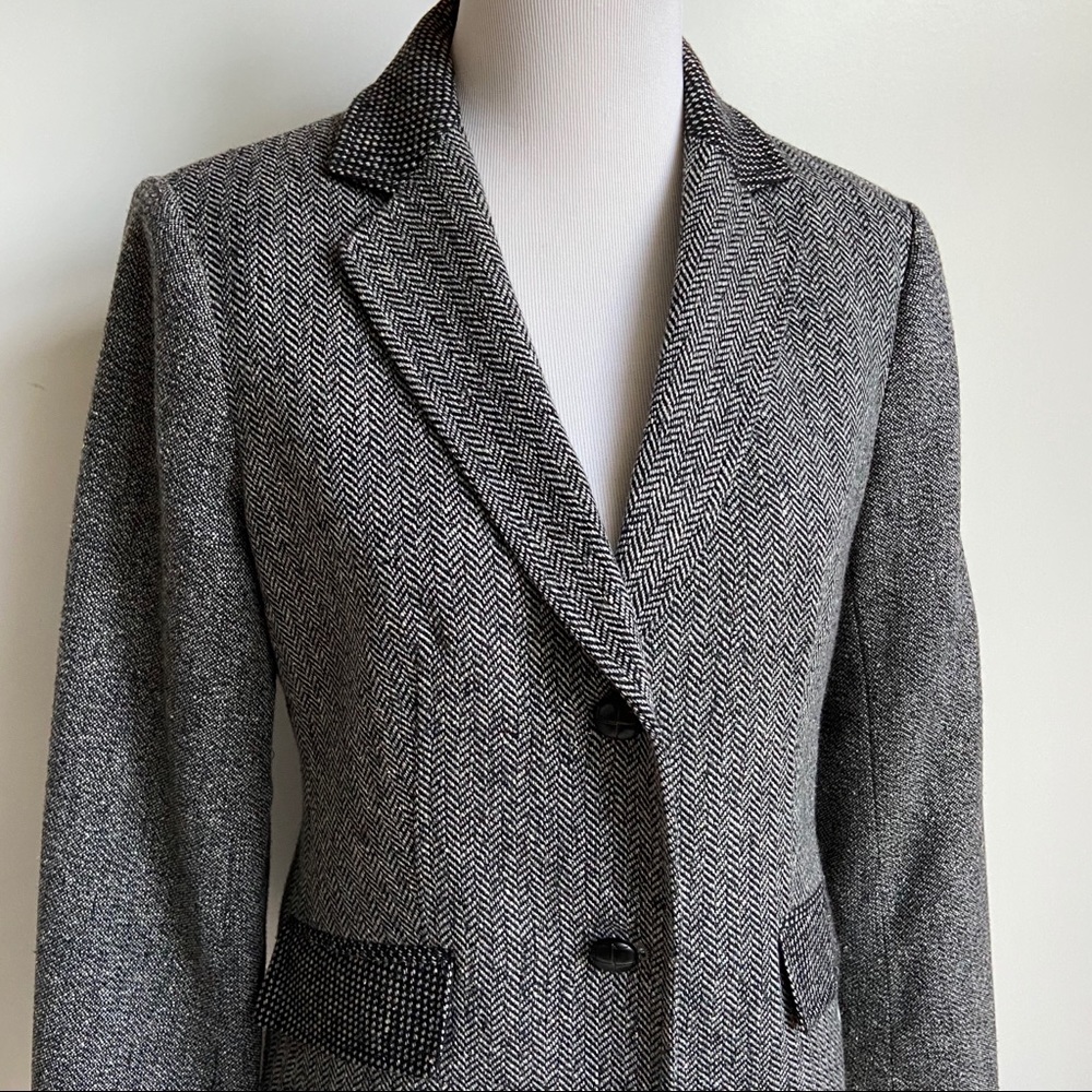 🌿Talbots gray woven blazer